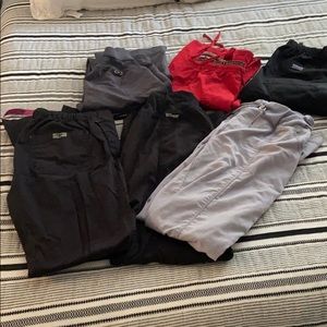 Various scrub pants